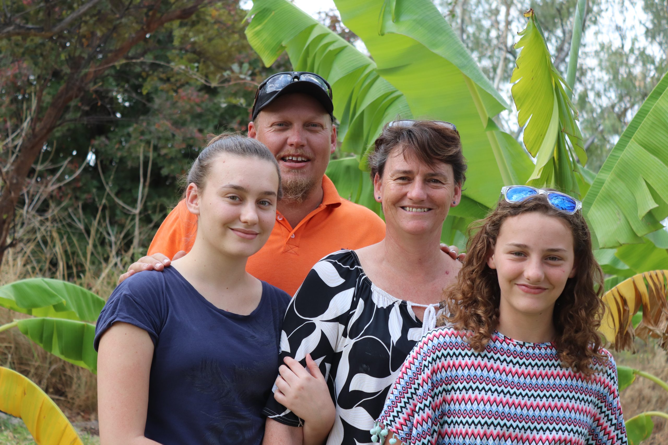 Deon, Sarah, Ivannah, Jemma Deon en Sarah Labuschagne en hun twee dochters