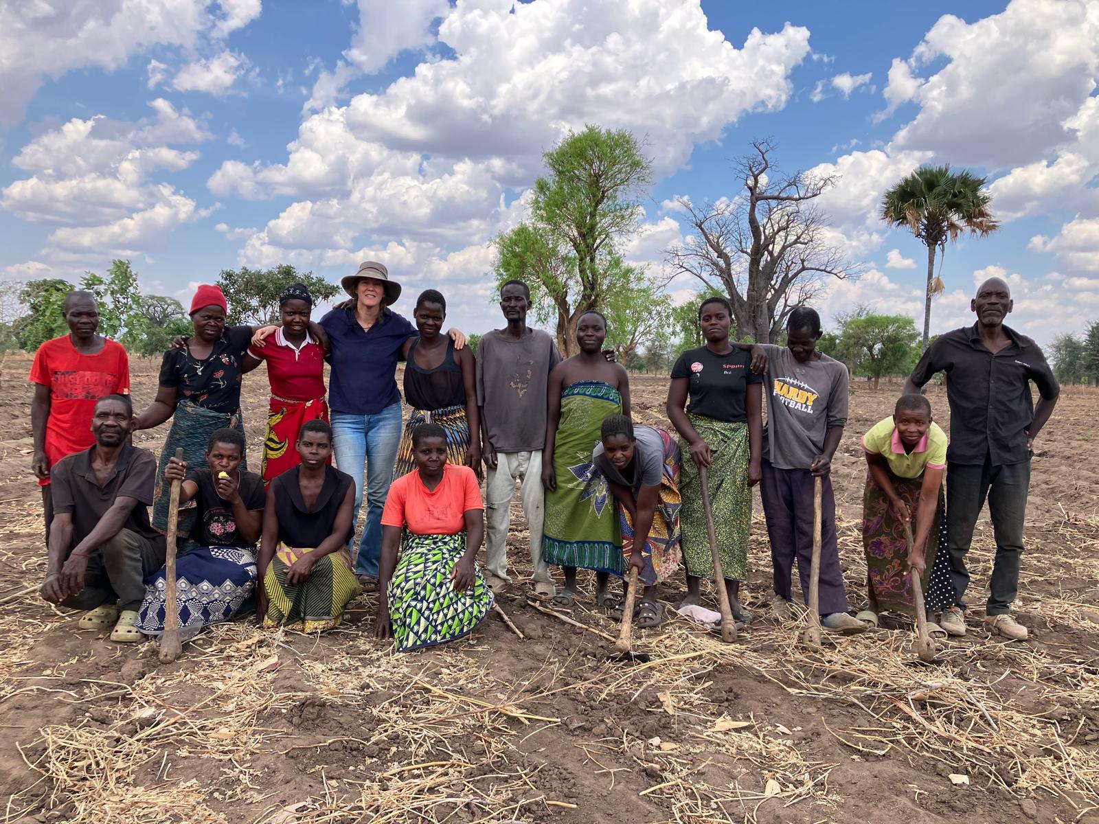 Groepsfoto in Malawi
